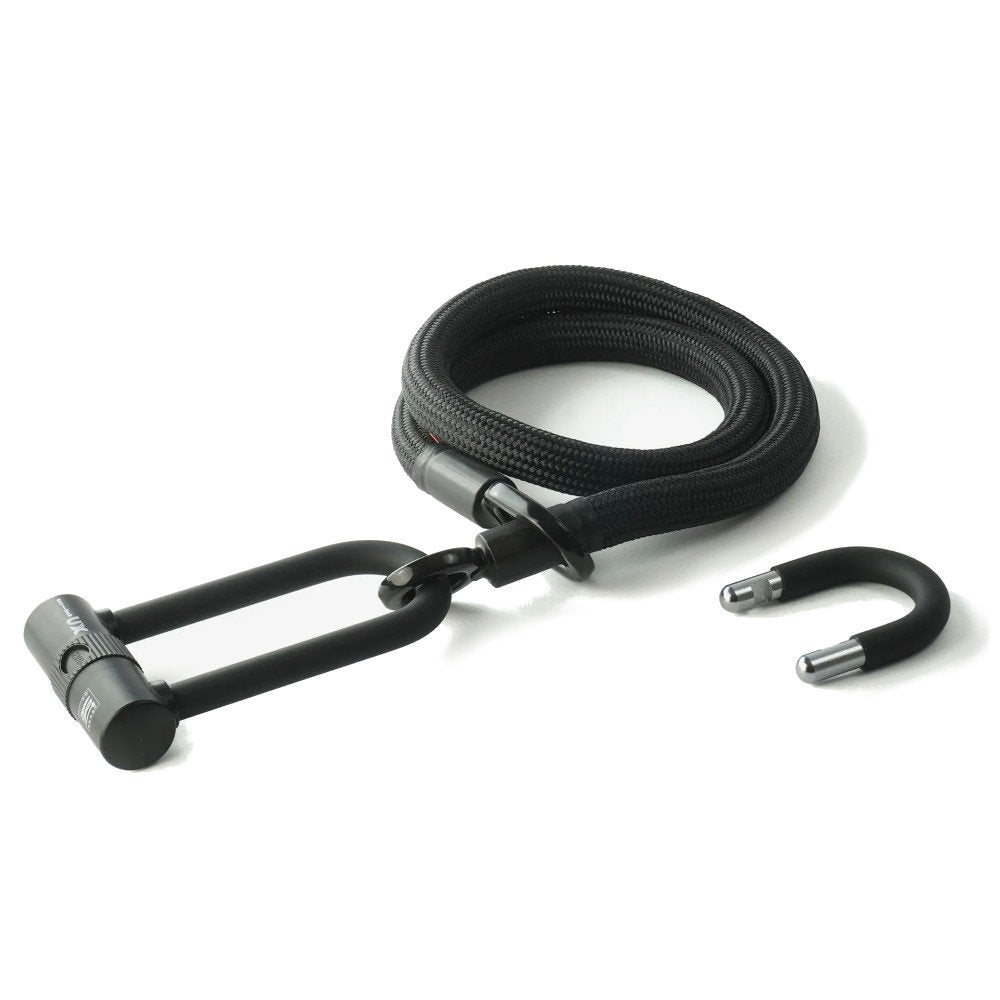 Tex — œillet de verrouillage M noir + antivol en U, certifié ART * 2